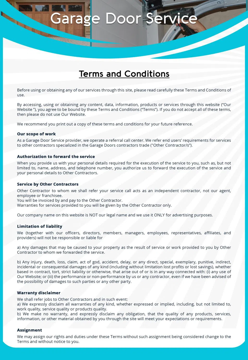 Capitol Garage Door Service Fort Worth, TX 817-769-2273 - terms-gr-10m